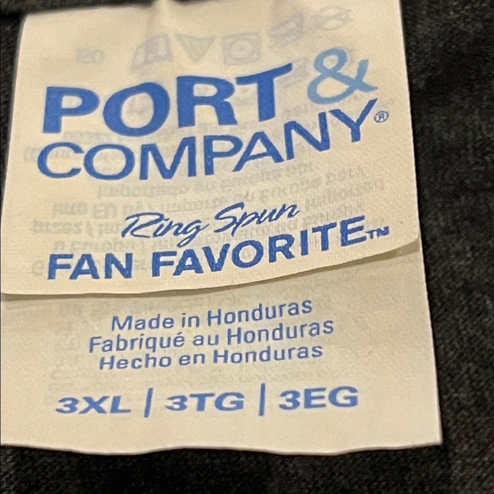 Port and Company Grey Funny Wording Design Big & Tall T-Shirt Size 3XL - Picture 9 of 10